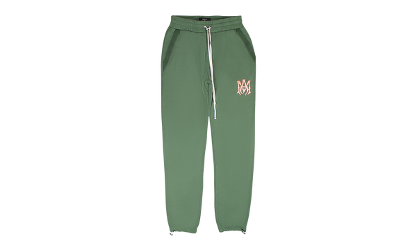 Watercolor MA Sweatpants "Green / Peach"