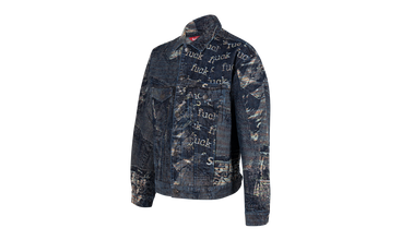 Supreme Archive Denim Jacquard Trucker Jacket 