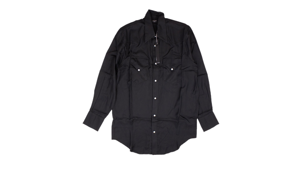 Western Silk Shirt "Black"