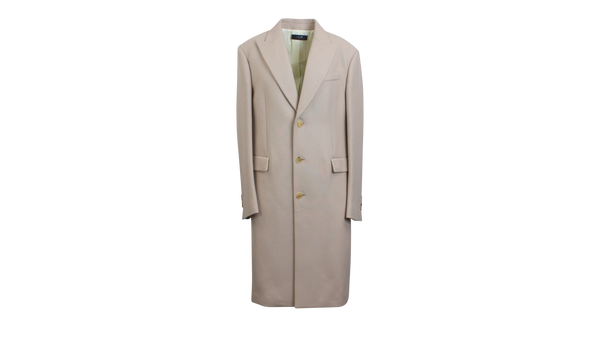 Single Breasted Lapel Coat "Beige"