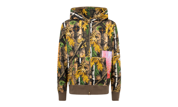 Forest Camo Wide Full Zip Hoodie