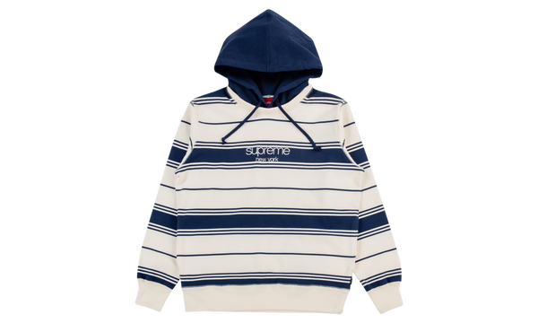 Striped Hooded Crewneck