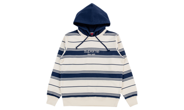 Striped Hooded Crewneck