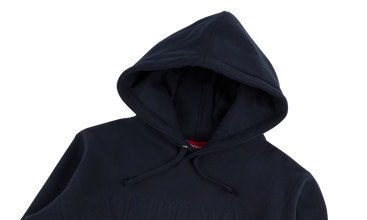 Embroidered Outline Hooded Sweatshirt