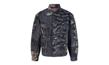Supreme Archive Denim Jacquard Trucker Jacket 