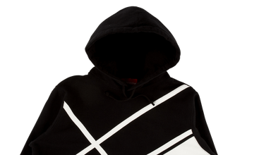 Diagonal Hooded Sweatshirt 