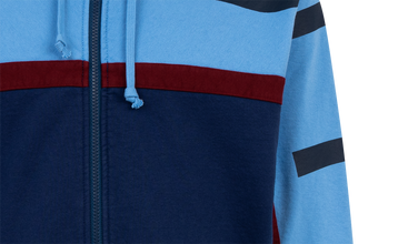 Big Logo Paneled Zip Up Hoodie 
