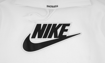 Nike Leather Applique Hoodie 