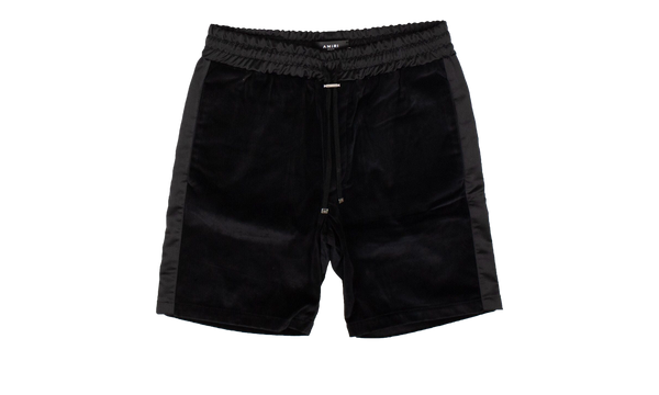 Velvet Satin Shorts "Black"