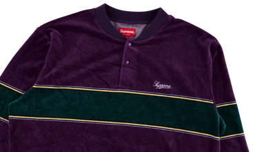 Velour Snap Henley 