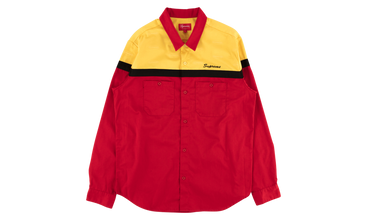 Color Blocked Work Shirt 