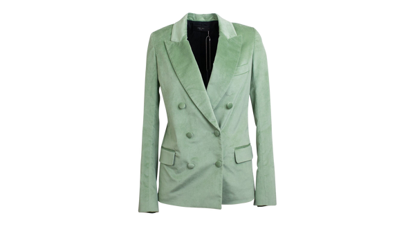 Velvet Oversized Blazer "Green"
