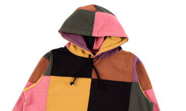 Patchwork Hooded Sweatshirt