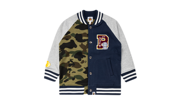 1st Camo MILO Color Block Sweat Varsity Jacket 