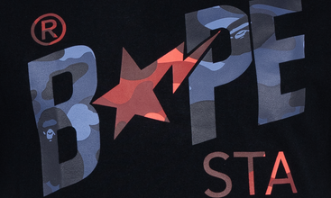 Color Camo Bape Sta Logo Tee