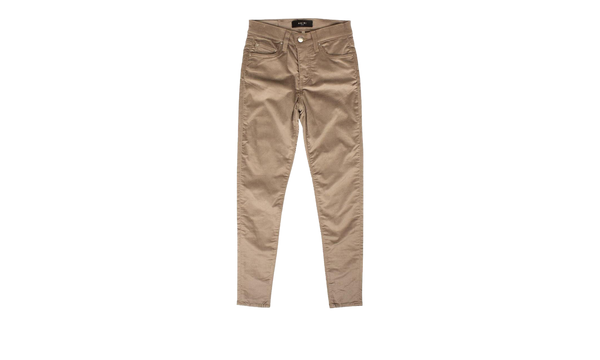 Velour Skinny Back Slack Pants "Sand"