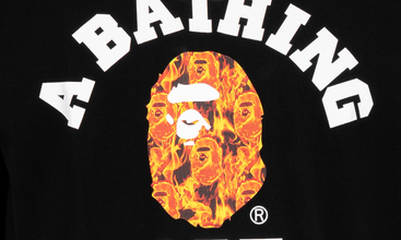 Bape Flame College Tee