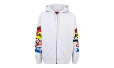 Thrasher Multi Logo Zip Up Hoo 
