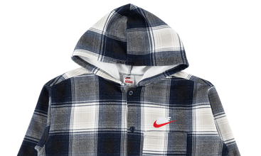 Nike Plaid Hooded Sweatshirt 
