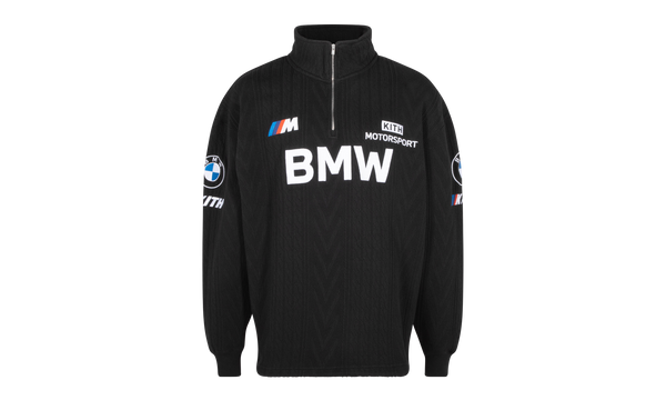 Kith for BMW Cable Fleece Quarter Zip "Black"