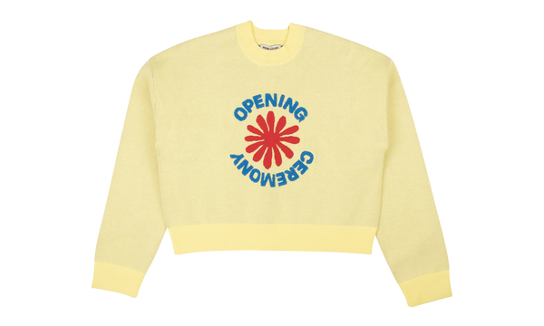 CROPPED OC FLOWER LOGO SWEATER "Yellow"