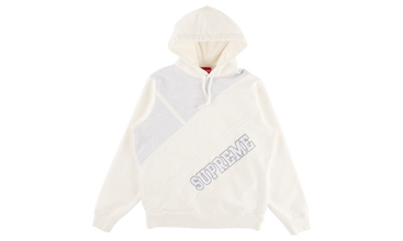 Diagonal Hooded Sweatshirt 