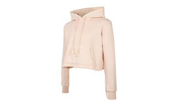 Fringe Cotton Hoodie 
