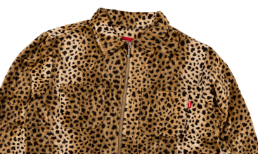 Cheetah Pile Zip Shirt