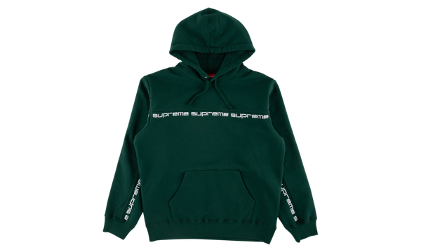 Text Stripe Hooded Sweatshirt "FW 18"