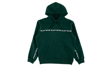 Text Stripe Hooded Sweatshirt 