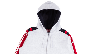 Hooded Track Zip Up Sweatshirt