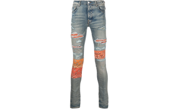 Vintage Bandana Artpatch Jean Clay Indigo 