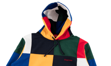 Patchwork Hooded Sweatshirt