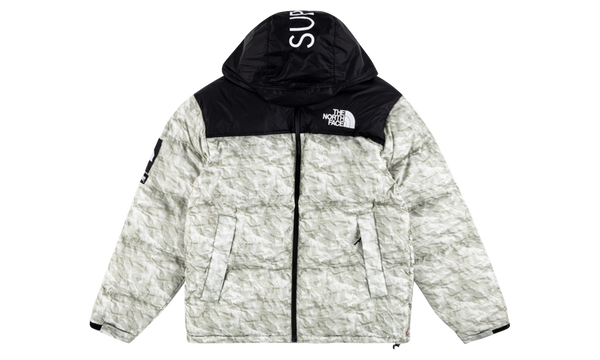TNF Paper Print Nuptse Jacket "FW 19"