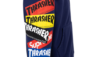 Thrasher Multi Logo Zip Up Hoo 