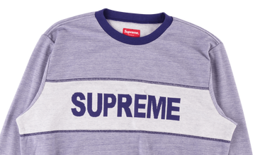 Tonal Stripe Logo Crewneck 