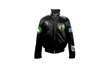 Boston Celtics Full Leather Puffer Jacket 