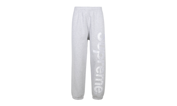 Satin Appliqué Sweatpant "FW23 - Ash Grey"