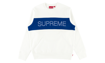 Zig Zag Stitch Panel Crewneck 