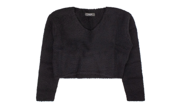 Cropped Boucle Sweater 