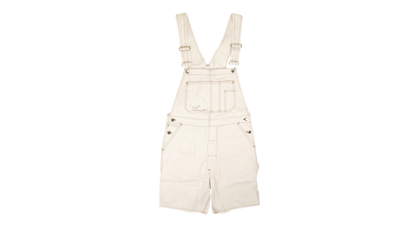 Bermuda Overalls And Topstitch "White"
