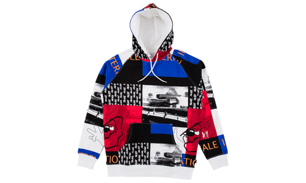 Internationale Collage Hoodie "Cut and sewn"