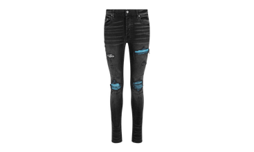 CRACKED PAINT Aged Straight-Fit Jeans 