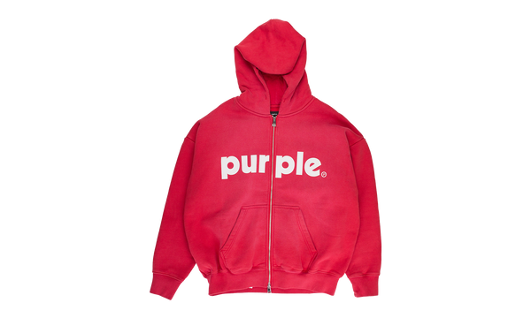 HWT FLEECE FULL ZIP HOODY "Red"
