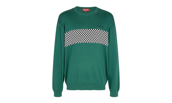 Checkered Panel Crewneck Sweater "SS 18"