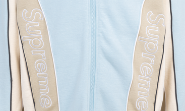 Track Paneled Zip Up Hoodie 