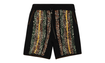 Cotton Braided Bandana Knit Shorts 