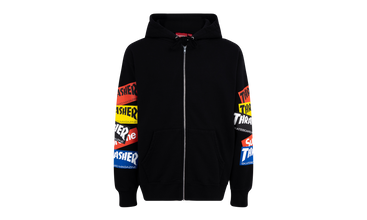 Thrasher Multi Logo Zip Up Hoo 