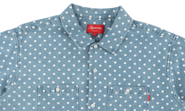 Polka Dot Denim Shirt 
