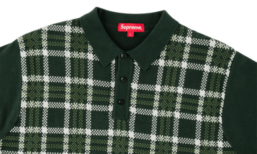 Plaid Knit Polo 